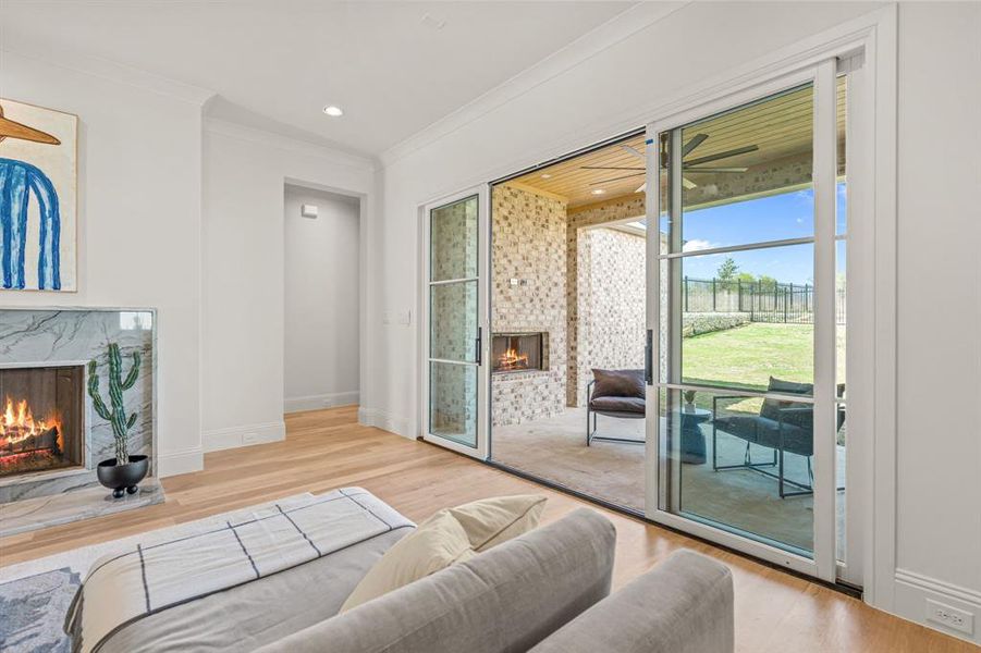 Furnished interior view inside a new home in , Fort Worth (Image 6).