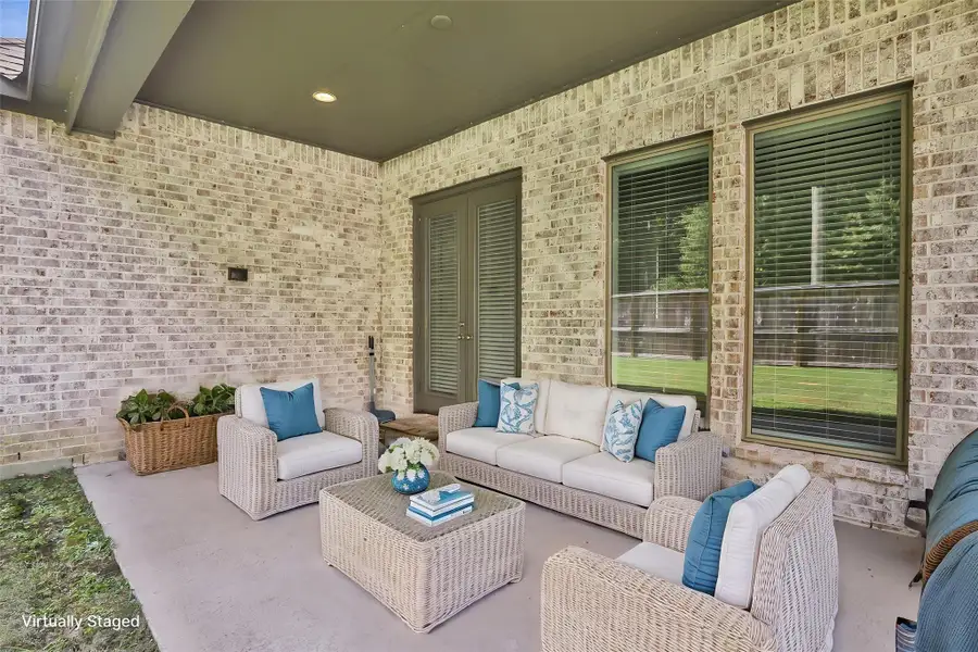 Virtually Staged Covered Back Patio