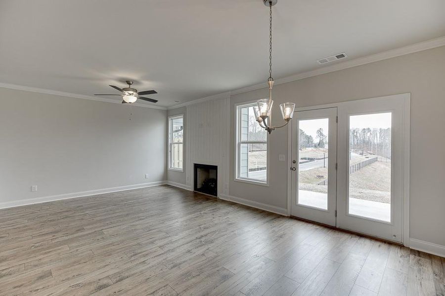 Spacious, unfurnished interior of a new home in , Sugar Hill (Image 32). Spacious, unfurnished interior of a new home in , Sugar Hill (Image 32).