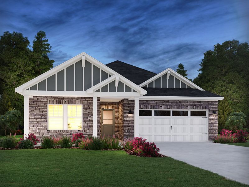 Representative exterior photo of a completed home built from the Chandler Basement by Meritage Homes in Brighton Springs, York, SC (Image 10). Representative exterior photo of a completed home built from the Chandler Basement by Meritage Homes in Brighton Springs, York, SC (Image 10).