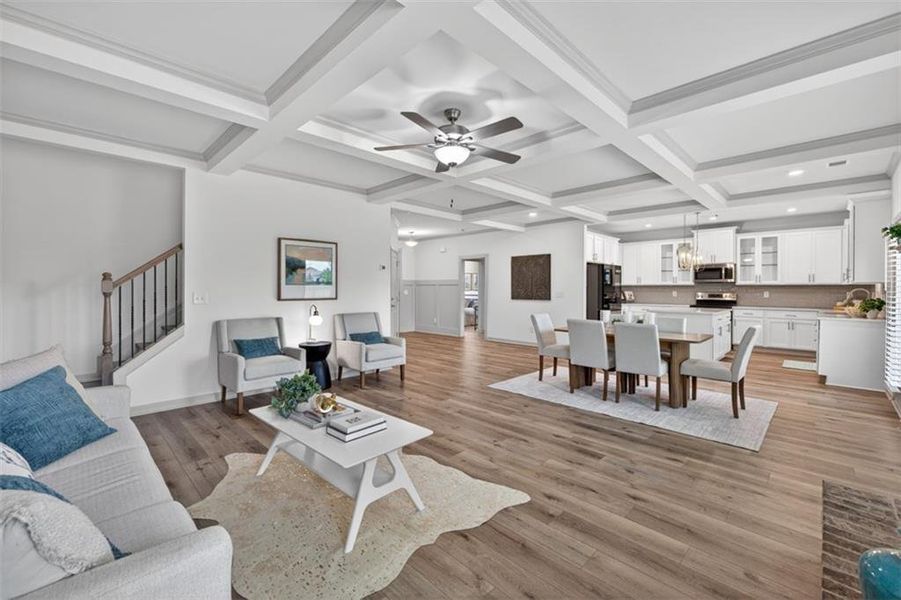Furnished interior view inside a new home in , Auburn (Image 5).