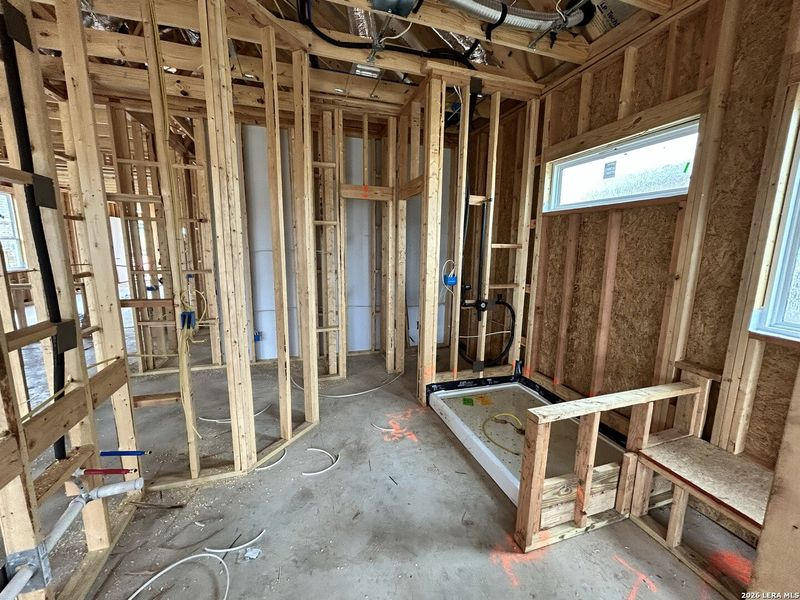 In-progress construction of a new home in Legacy at Lake Dunlap, New Braunfels, TX (Image 13).