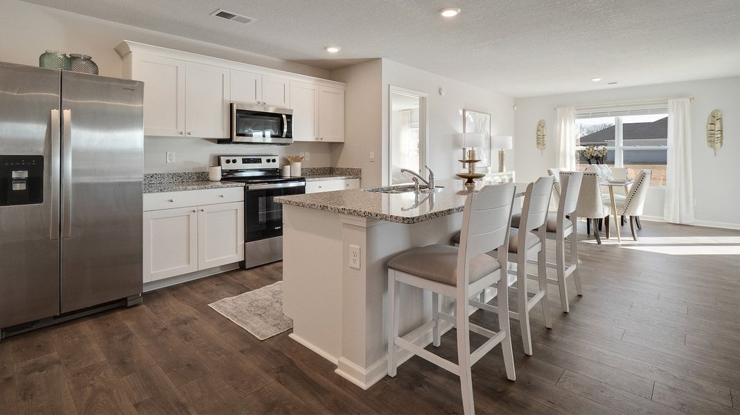 Furnished interior view inside a new home in Riggs Pointe, Millington (Image 6). Furnished interior view inside a new home in Riggs Pointe, Millington (Image 6).