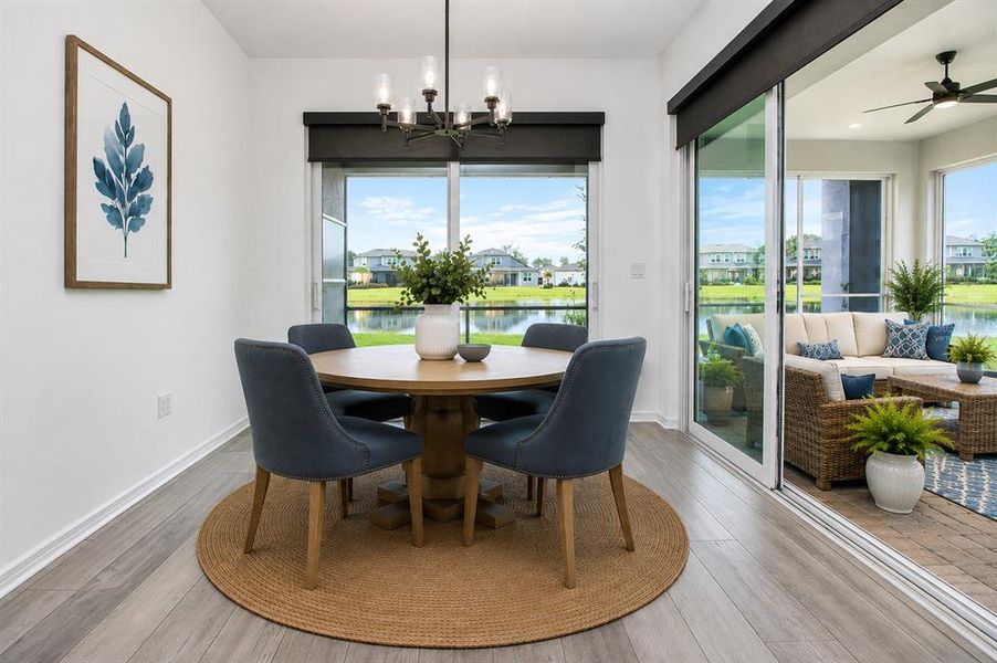 Furnished interior view inside a new home in , Parrish (Image 6).