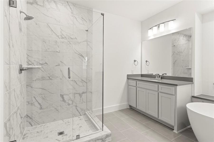 Furnished interior view inside a new home in Villages of Creekwood, Frisco (Image 3).