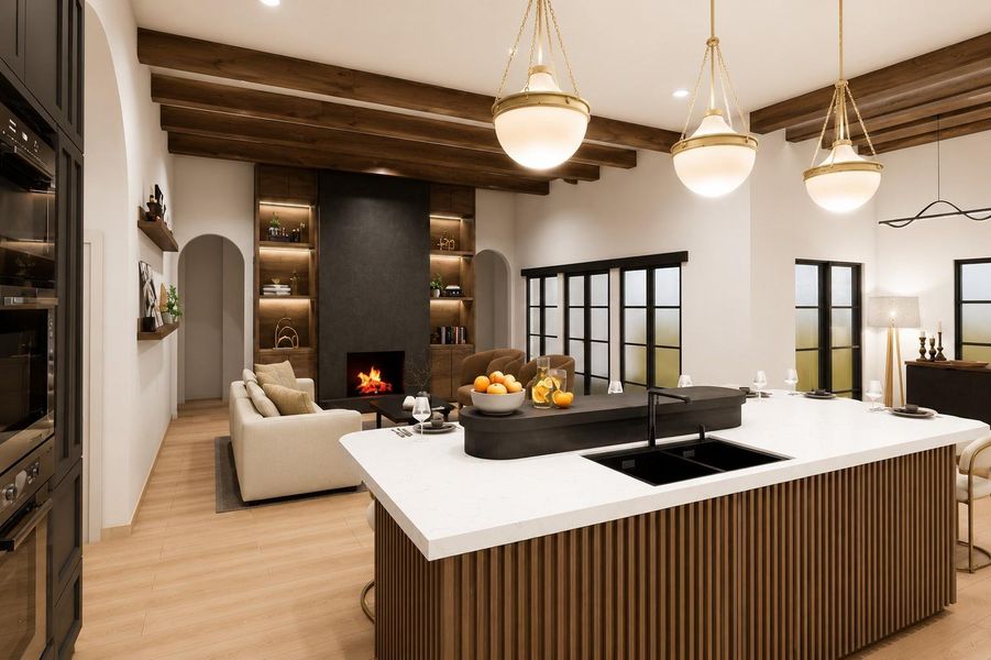 Furnished interior view inside a new home in , Hempstead (Image 6).