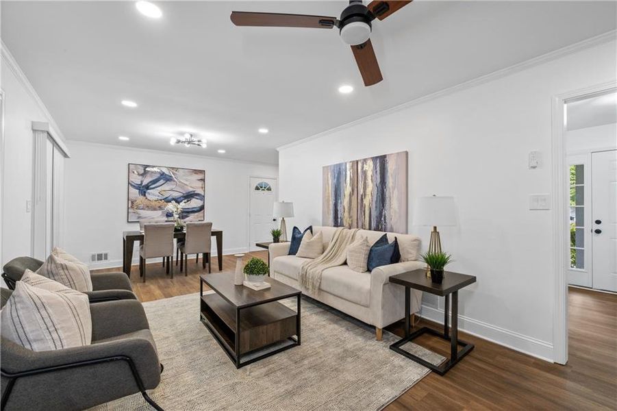 Furnished interior view inside a new home in , East Point (Image 16).