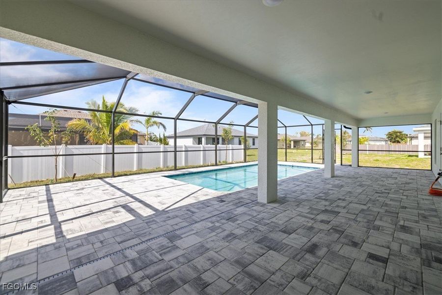 Exterior details and patio area of a home in Cape Coral, Cape Coral (Image 3).