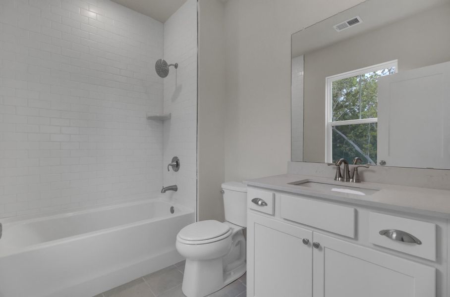 Furnished interior view inside a new home in Indigo Grove Single Family Homes, Johns Island (Image 18). Furnished interior view inside a new home in Indigo Grove Single Family Homes, Johns Island (Image 18).