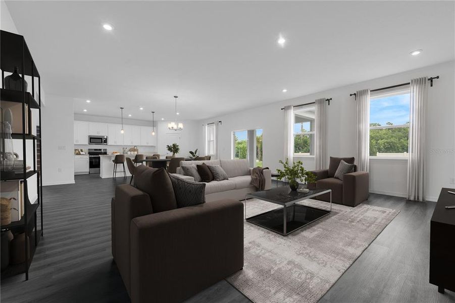 Furnished interior view inside a new home in Brack Ranch, St. Cloud (Image 5).