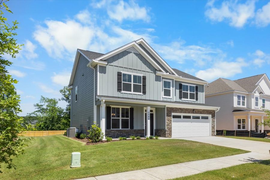 Front exterior of a new home in Tillery Park, Grovetown, GA, highlighting curb appeal (Image 18).