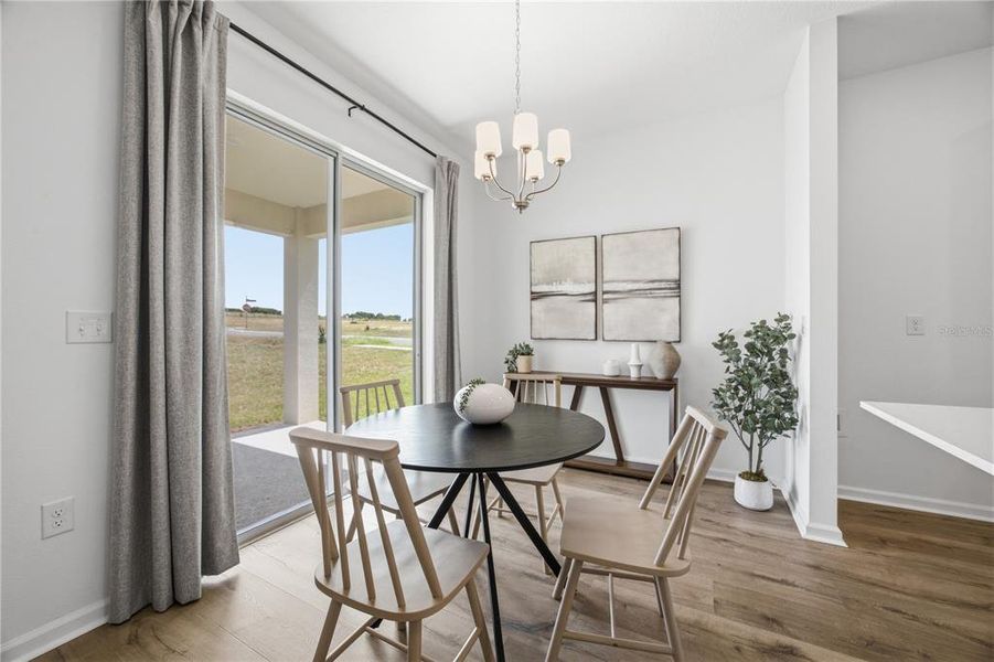 Furnished interior view inside a new home in , Okahumpka (Image 10).