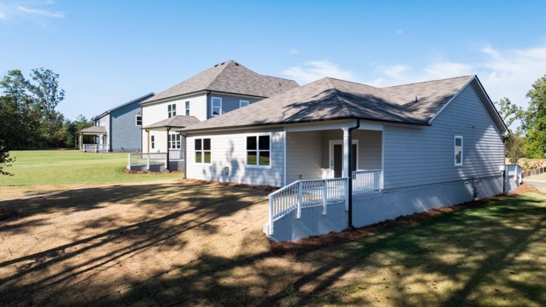 Exterior details and patio area of a home in Falcon Landing, Gainesville (Image 4).