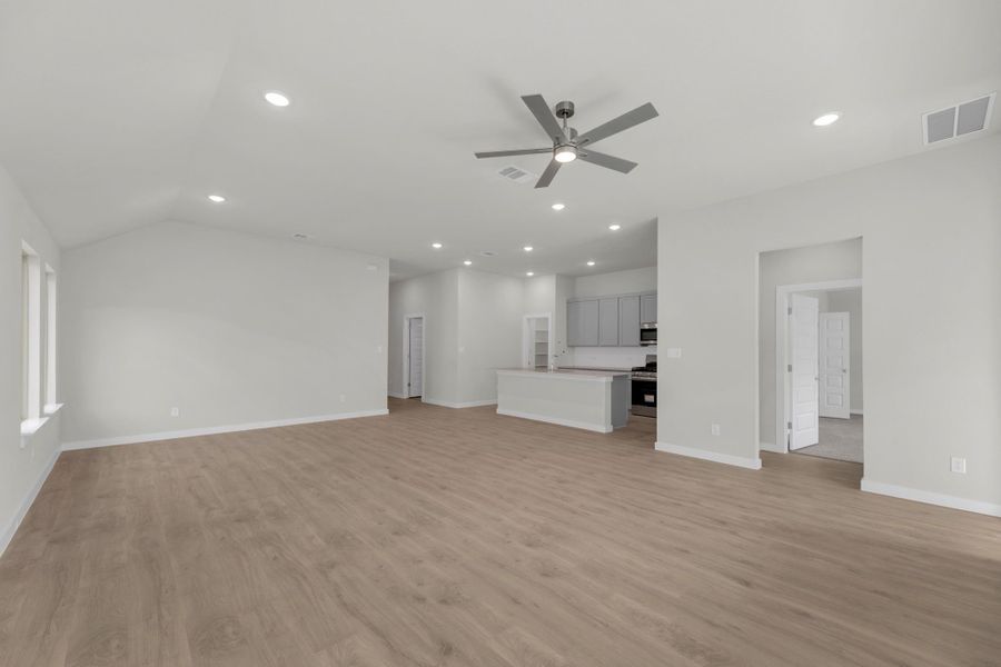 Dining Room in the Evelyn Pecos model home in Austin TX by Trophy Signature Homes