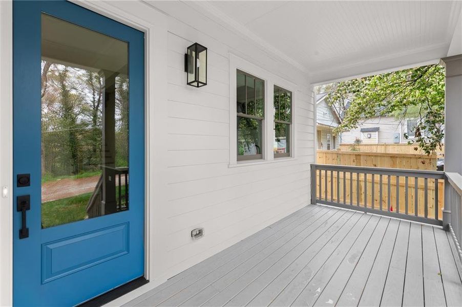 Exterior details and patio area of a home in , Atlanta (Image 27).