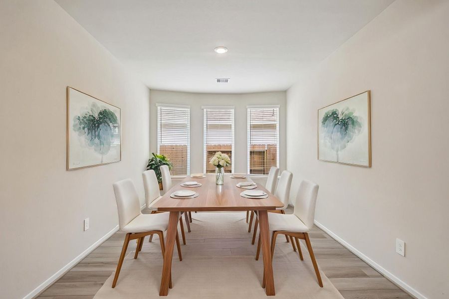 Furnished interior view inside a new home in Riviera Pines - Premier Series, Huffman (Image 7).