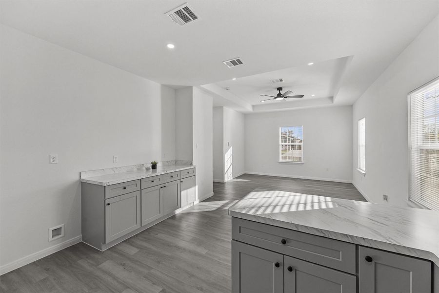 Furnished interior view inside a new home in , Texas City (Image 4). Furnished interior view inside a new home in , Texas City (Image 4).