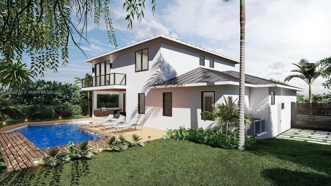 Front exterior of a new home in , North Miami, FL, highlighting curb appeal (Image 8). Front exterior of a new home in , North Miami, FL, highlighting curb appeal (Image 8).