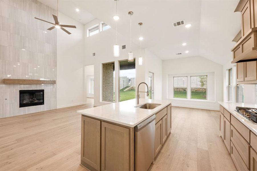 Furnished interior view inside a new home in Painted Tree Woodland District 50, McKinney (Image 8). Furnished interior view inside a new home in Painted Tree Woodland District 50, McKinney (Image 8).