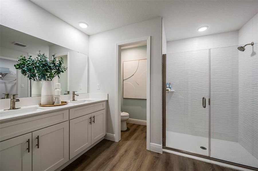 Furnished interior view inside a new home in Pasadena Landing, Wesley Chapel (Image 22).