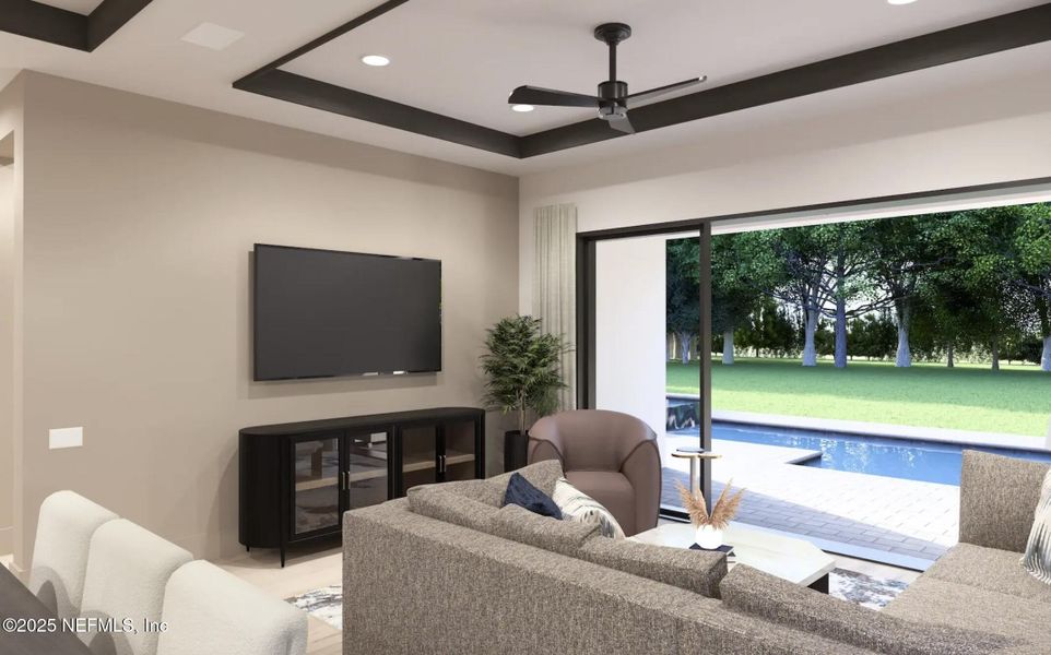 Furnished interior view inside a new home in , St. Augustine (Image 12).