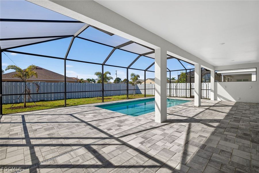 Exterior details and patio area of a home in Cape Coral, Cape Coral (Image 19).