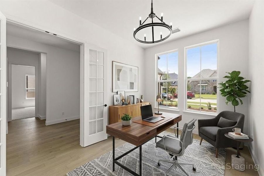 3216 Patterson Ct  - Home Office Virtually Staged