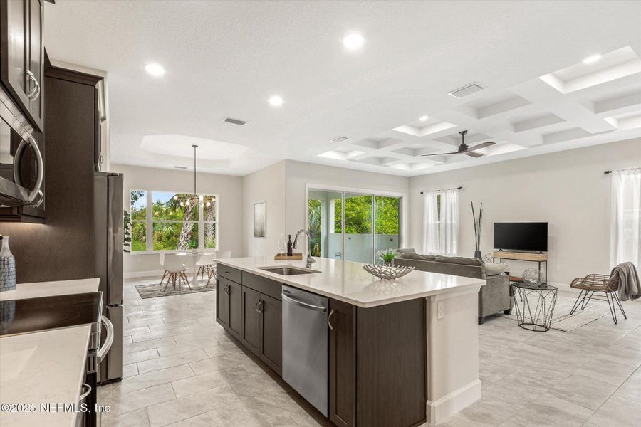 Furnished interior view inside a new home in , Palm Coast (Image 16). Furnished interior view inside a new home in , Palm Coast (Image 16).