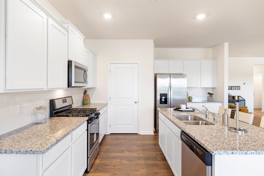 Representative furnished interior of a home built from the Denton by D.R. Horton in Sweet Briar, Ooltewah (Image 11).