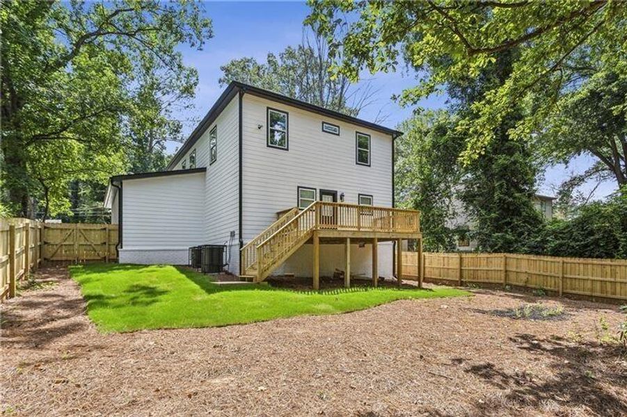 Exterior details and patio area of a home in , Atlanta (Image 24).