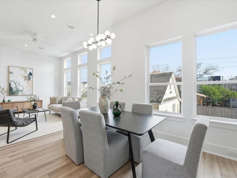 Furnished interior view inside a new home in , Houston (Image 26).