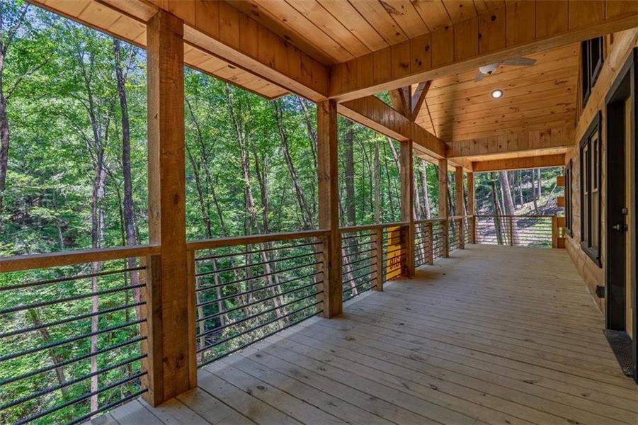 Exterior details and patio area of a home in , Blue Ridge (Image 1). Exterior details and patio area of a home in , Blue Ridge (Image 1).