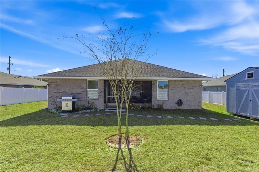 Exterior details and patio area of a home in , Palm Coast (Image 23). Exterior details and patio area of a home in , Palm Coast (Image 23).