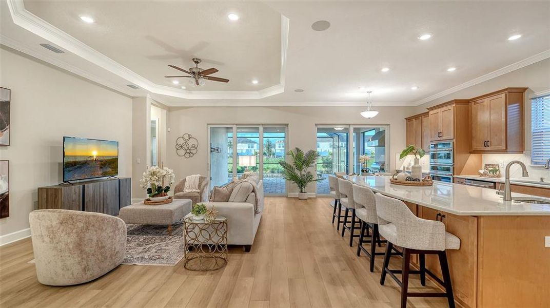Furnished interior view inside a new home in Esplanade at Azario Lakewood Ranch, Lakewood Ranch (Image 52).