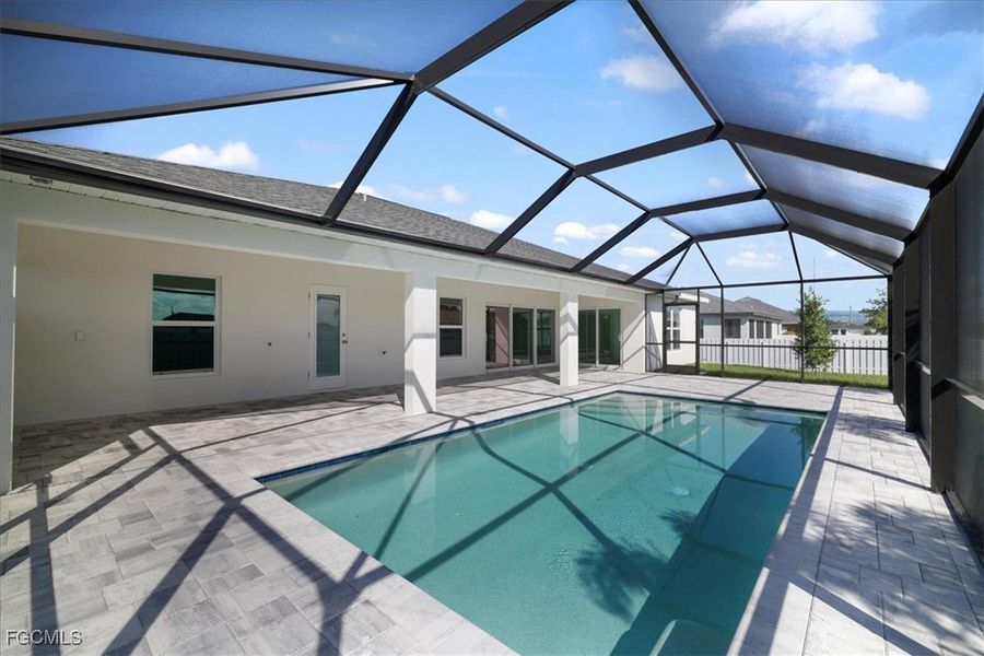 Exterior details and patio area of a home in Cape Coral, Cape Coral (Image 21).