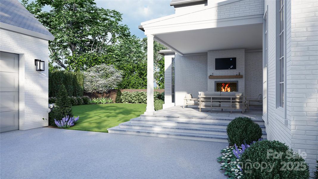 Exterior details and patio area of a home in , Charlotte (Image 3).