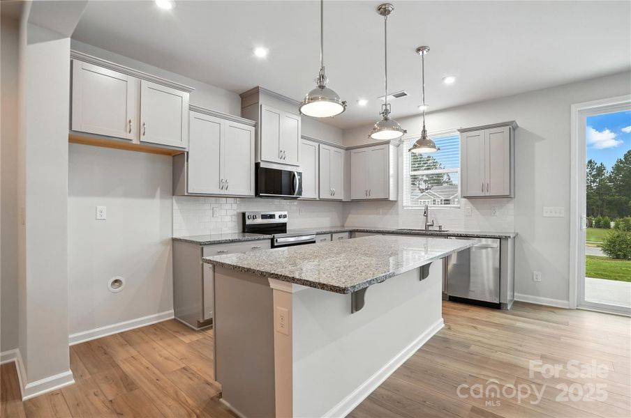 Furnished interior view inside a new home in Arbor Chase, Clover (Image 6). Furnished interior view inside a new home in Arbor Chase, Clover (Image 6).