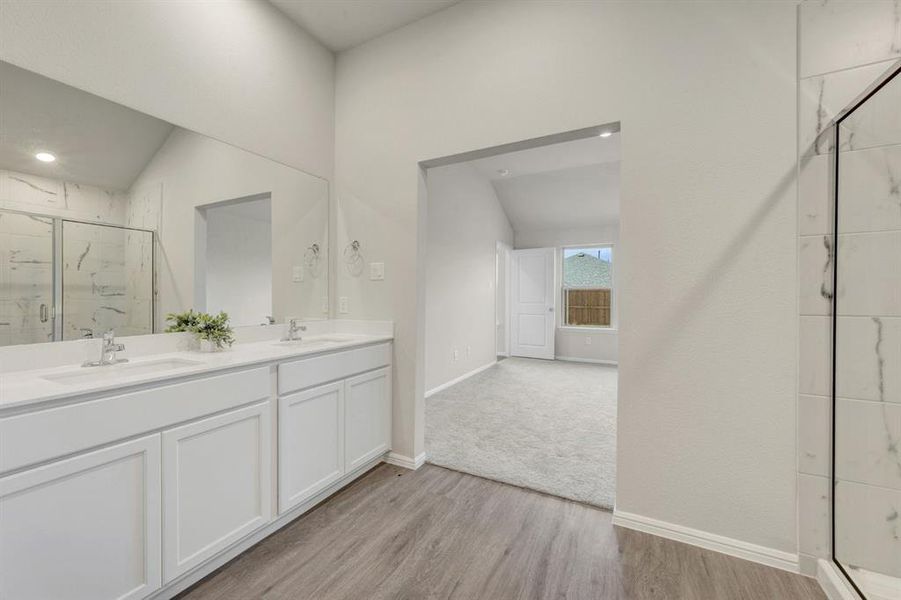 Furnished interior view inside a new home in Mobberly Farms, Pilot Point (Image 11).