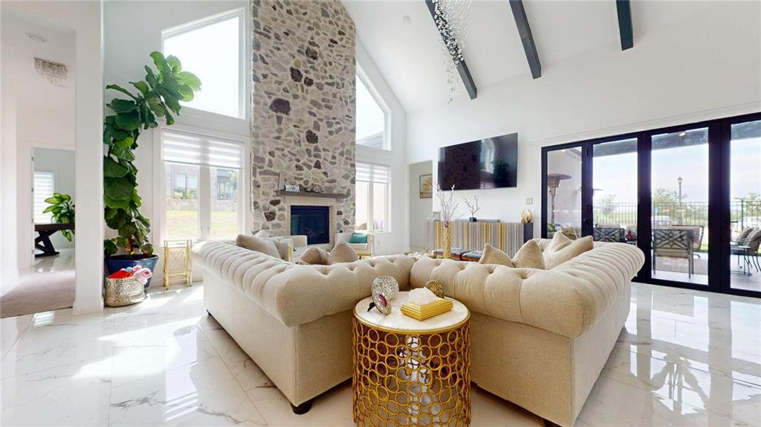 Furnished interior view inside a new home in , Wylie (Image 4).