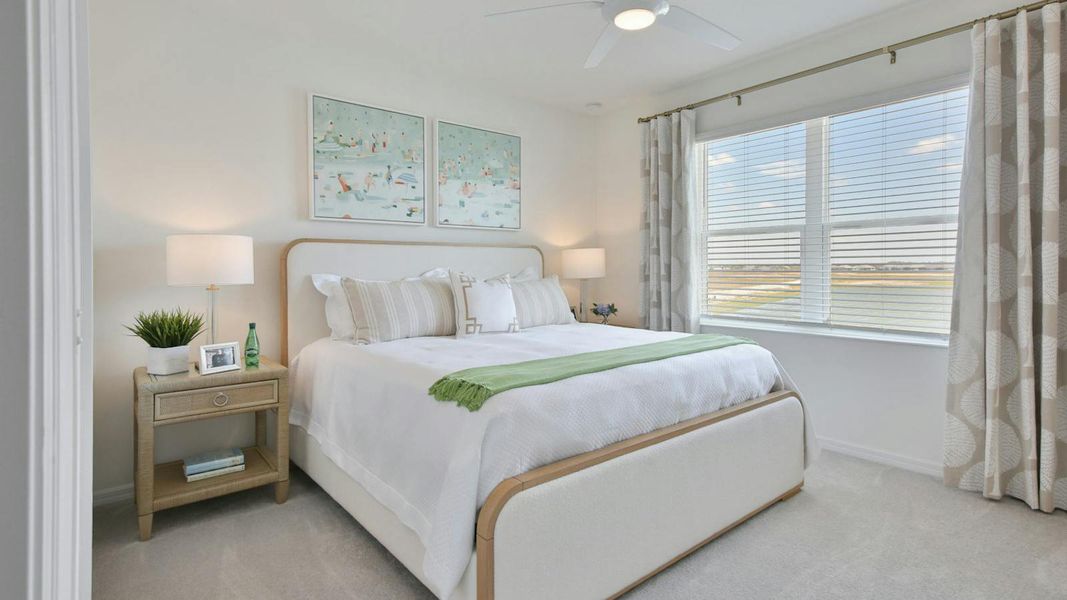 Furnished interior view inside a new home in Palm Grove Real Estate and Homes for Sale in Lakewood Ranch, FL - Neal Communities, Lakewood Ranch (Image 16).
