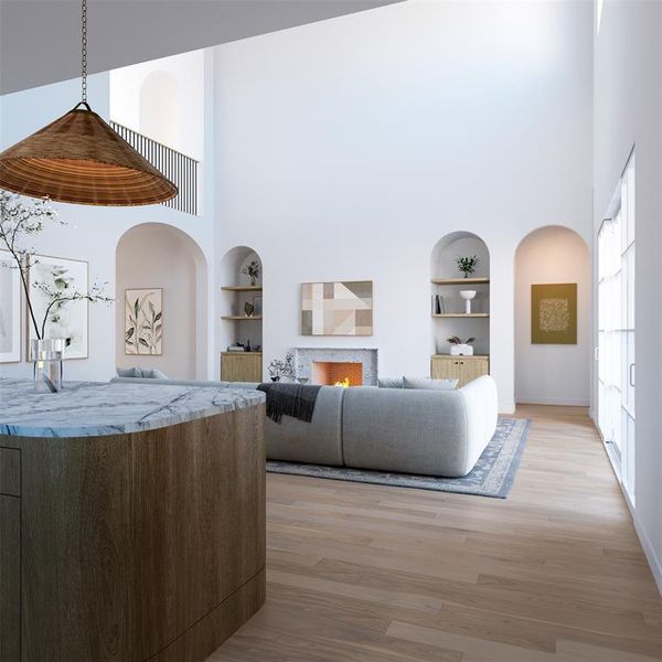 Furnished interior view inside a new home in , Dallas (Image 7).