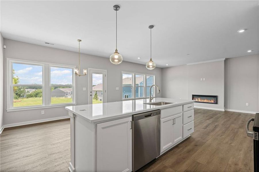 Furnished interior view inside a new home in Crossvine Estates, Braselton (Image 6).