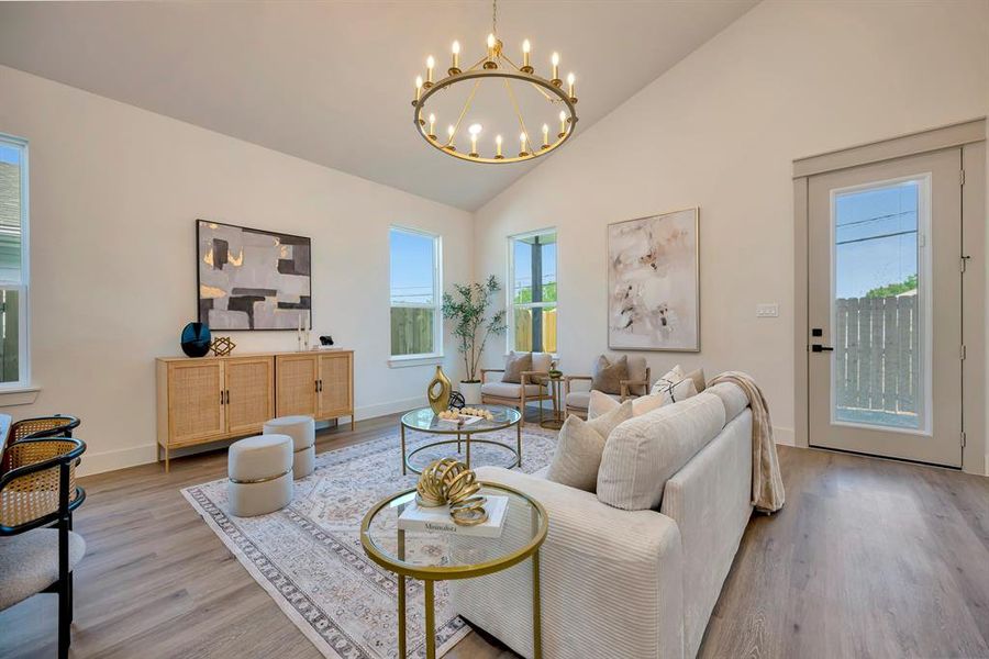 Furnished interior view inside a new home in , Fort Worth (Image 5).
