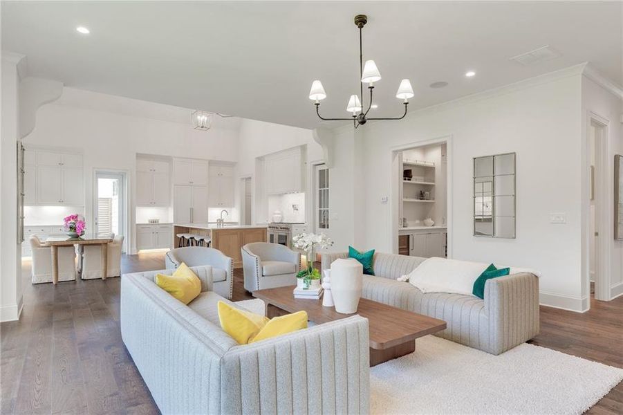 Furnished interior view inside a new home in , Roswell (Image 35). Furnished interior view inside a new home in , Roswell (Image 35).