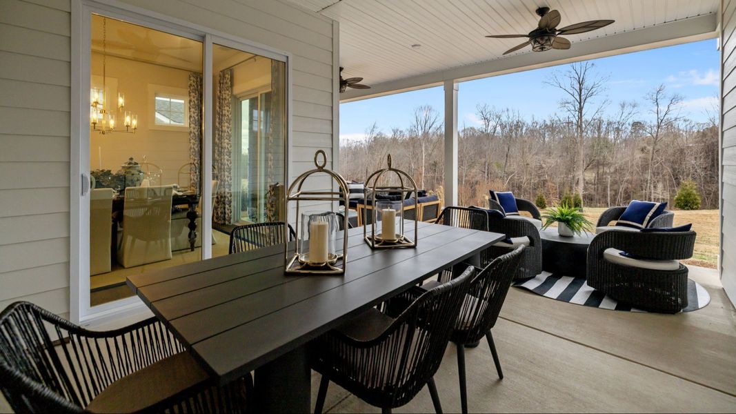 The Adventurer Plan by DBR Homes with a spacious rear porch in Fort Mill, SC