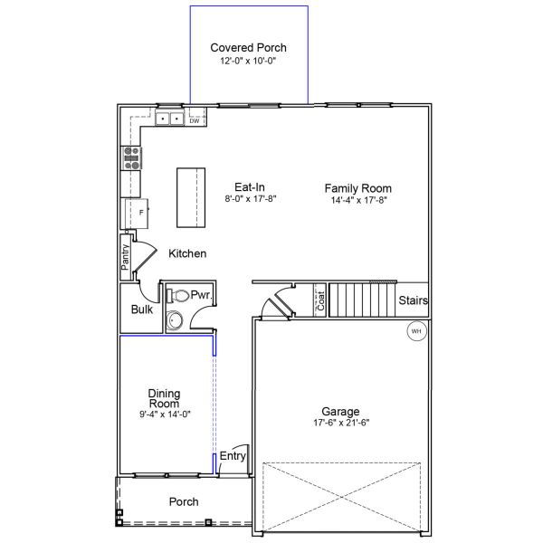 2D floor plan layout of this home in Mayfair Village, Spartanburg, SC (Image 4).