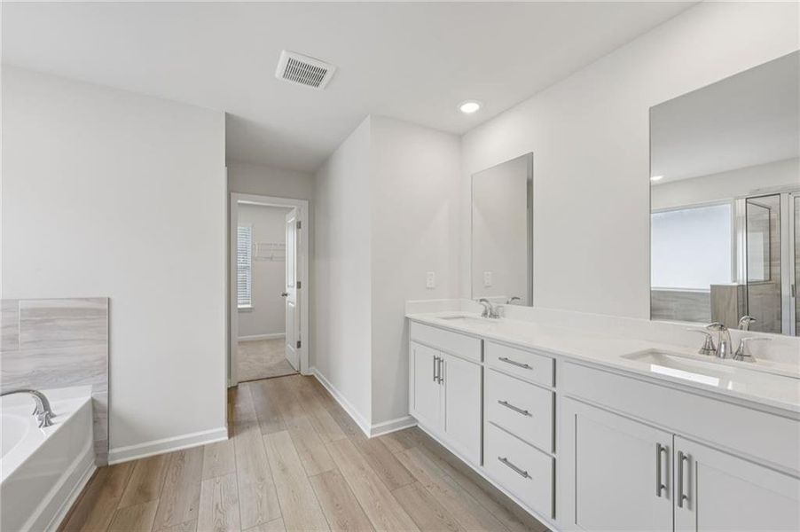 Furnished interior view inside a new home in Westmont Preserve, Powder Springs (Image 8).