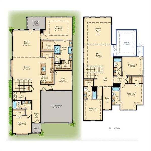 You'll love the open and flowing main floor paired with spacious bedrooms, both upstairs and down, that our 4204 plan has to offer!