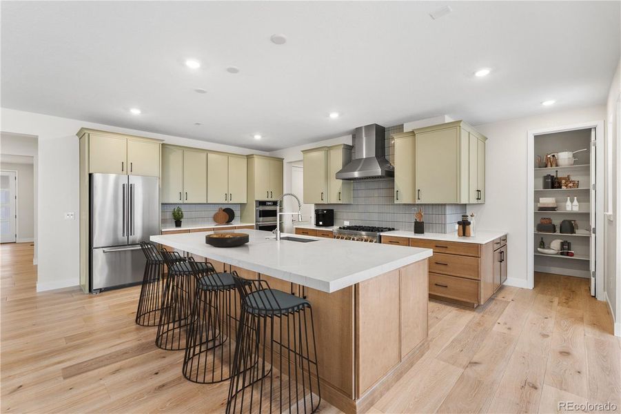 Furnished interior view inside a new home in Autograph at Lyric, Lone Tree (Image 12).