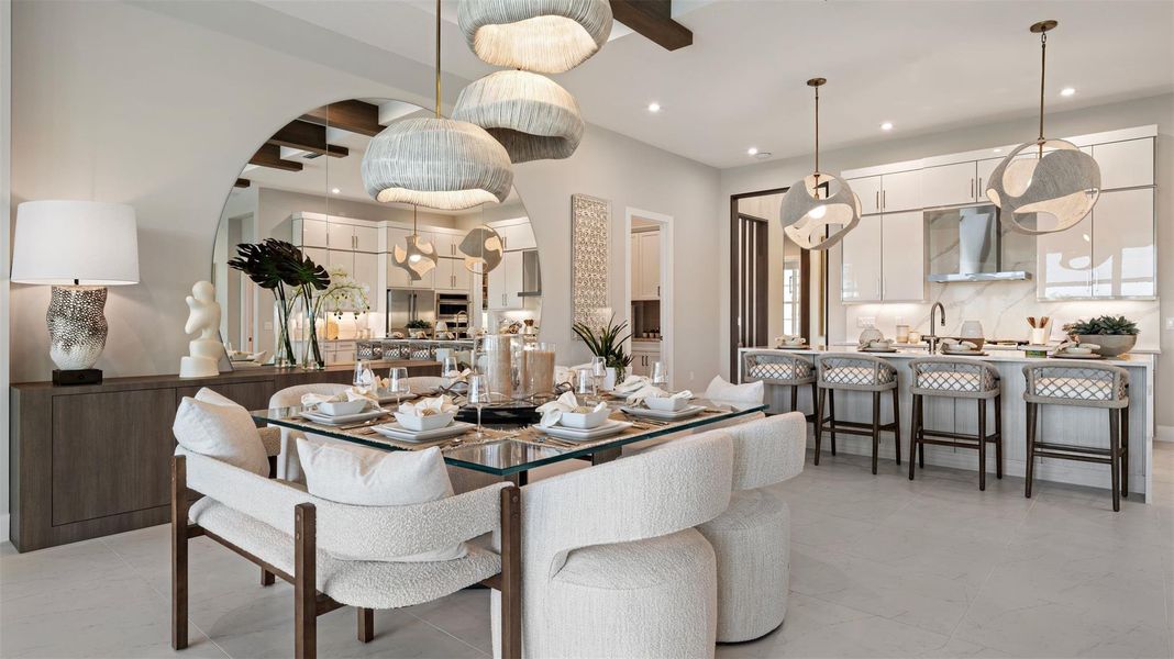 Furnished interior view inside a new home in L'Ambiance at Avenir, Palm Beach Gardens (Image 9).